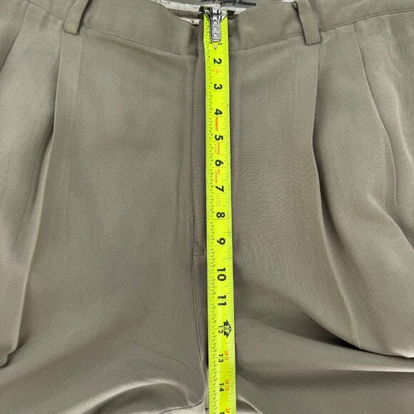 Tommy Bahama Vintage Relaxed 100% Silk Pleated Dress Pant - Picture 8 of 11
